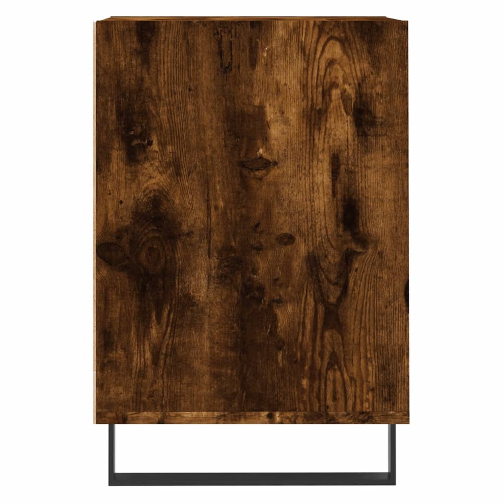 Comodă Tv, Stejar Fumuriu, 100X35X55 Cm, Lemn Prelucrat