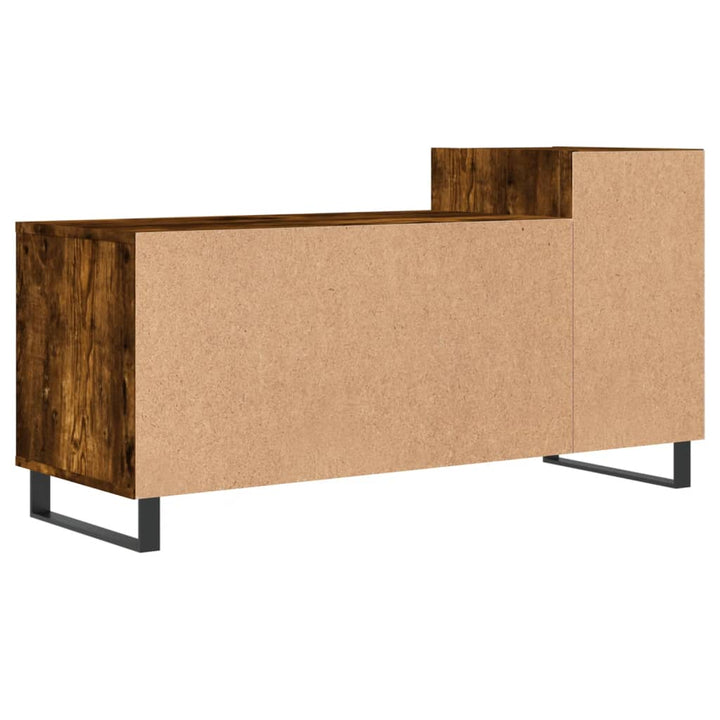 Comodă Tv, Stejar Fumuriu, 100X35X55 Cm, Lemn Prelucrat