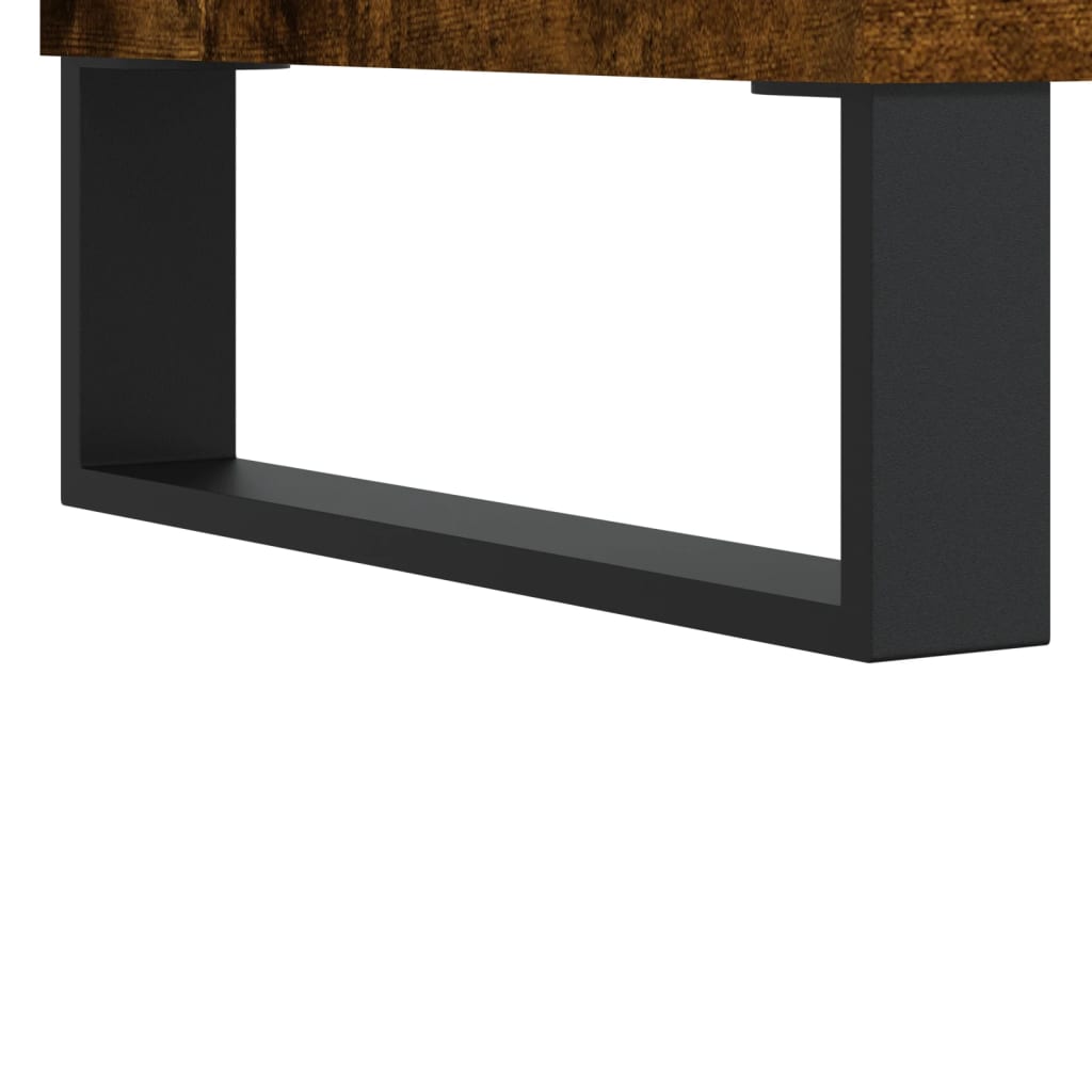 Comodă Tv, Stejar Fumuriu, 100X35X55 Cm, Lemn Prelucrat