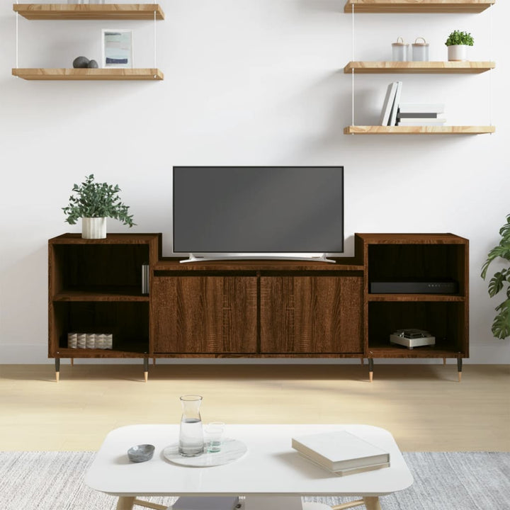 Comodă Tv, Alb Extralucios, 160X35X55 Cm, Lemn Prelucrat