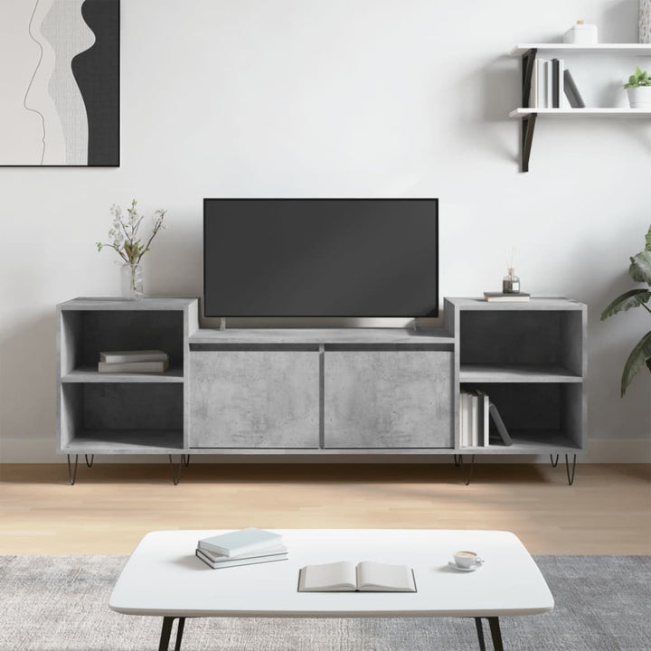 Comodă Tv, Gri Sonoma, 160X35X55 Cm, Lemn Prelucrat
