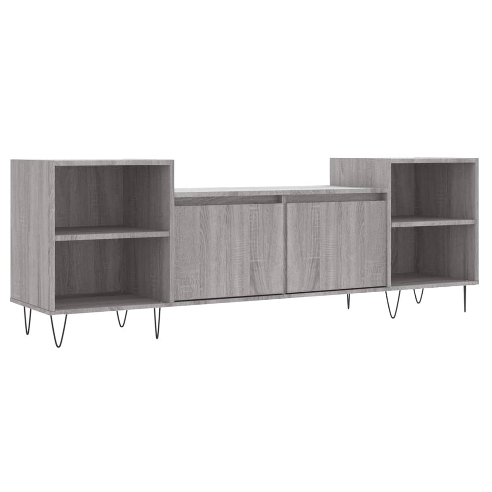 Comodă Tv, Gri Sonoma, 160X35X55 Cm, Lemn Prelucrat