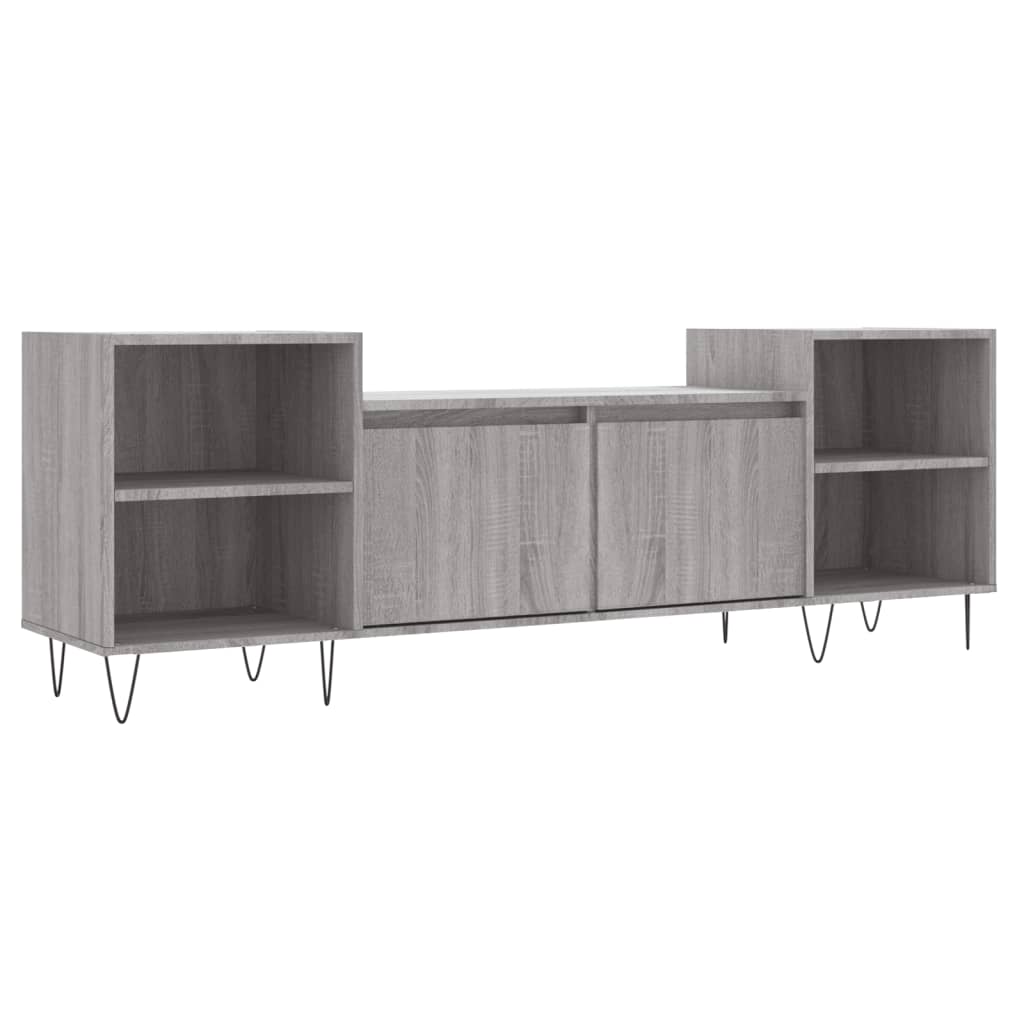 Comodă Tv, Gri Sonoma, 160X35X55 Cm, Lemn Prelucrat
