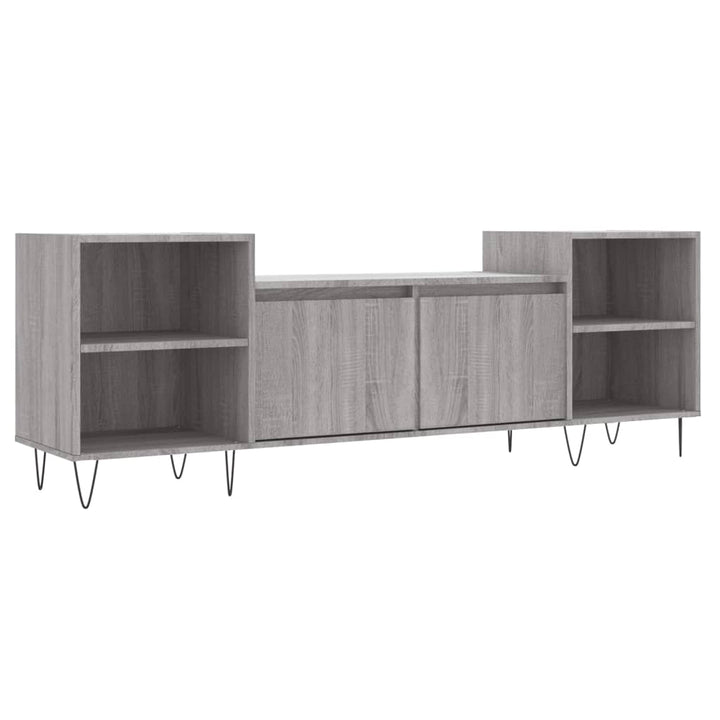 Comodă Tv, Gri Sonoma, 160X35X55 Cm, Lemn Prelucrat