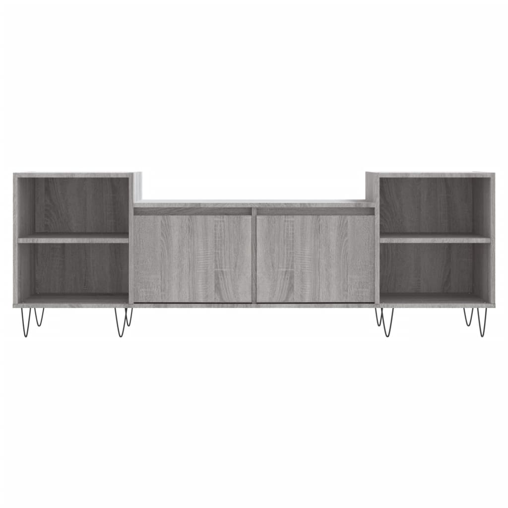 Comodă Tv, Gri Sonoma, 160X35X55 Cm, Lemn Prelucrat