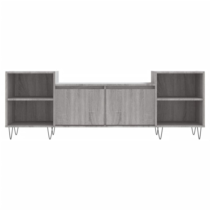 Comodă Tv, Gri Sonoma, 160X35X55 Cm, Lemn Prelucrat