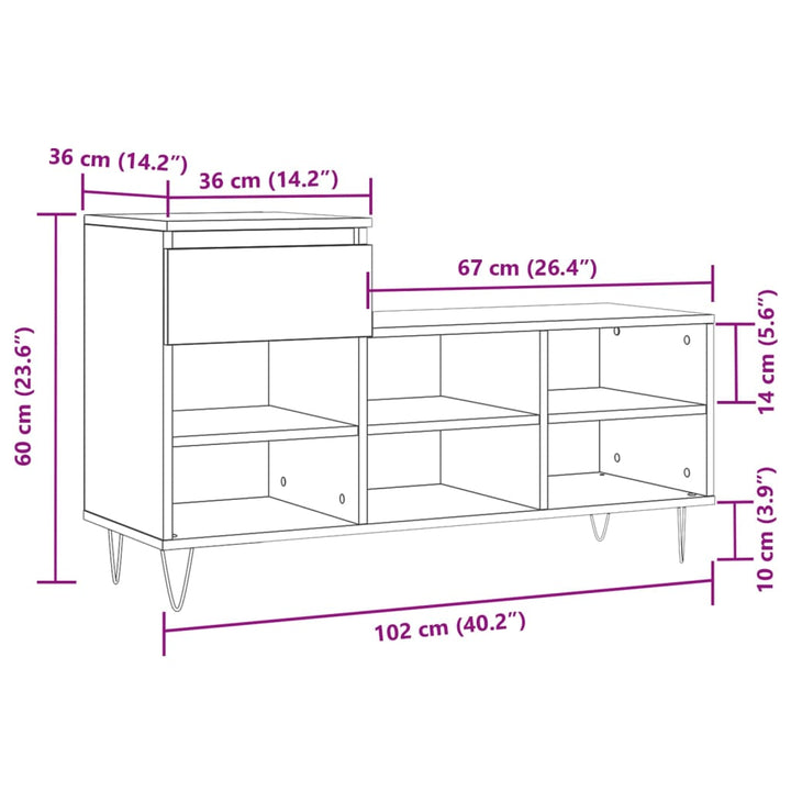 Pantofar, , 102X36X60 Cm, Lemn Prelucrat