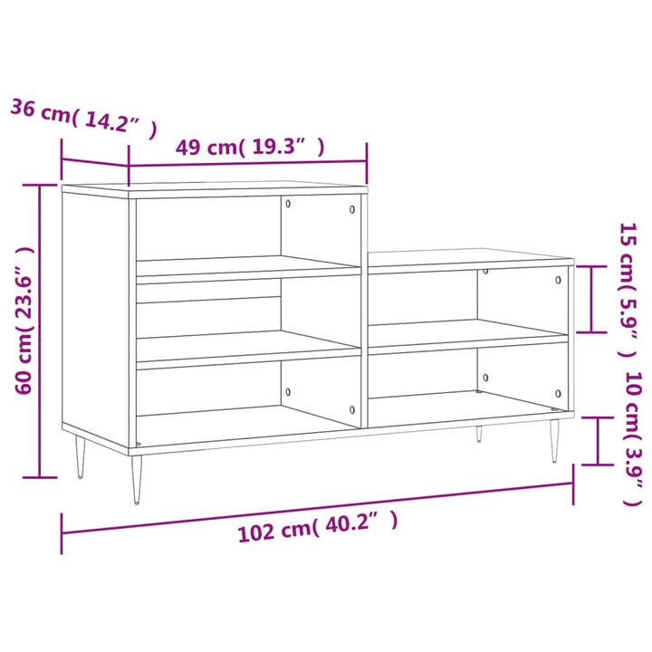 Pantofar, , 102X36X60 Cm, Lemn Compozit