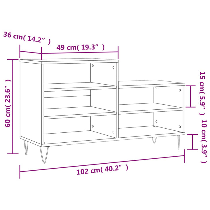 Pantofar, , 102X36X60 Cm, Lemn Compozit