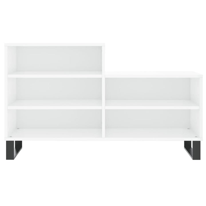 Pantofar, Alb Extralucios, 102X36X60 Cm, Lemn Compozit