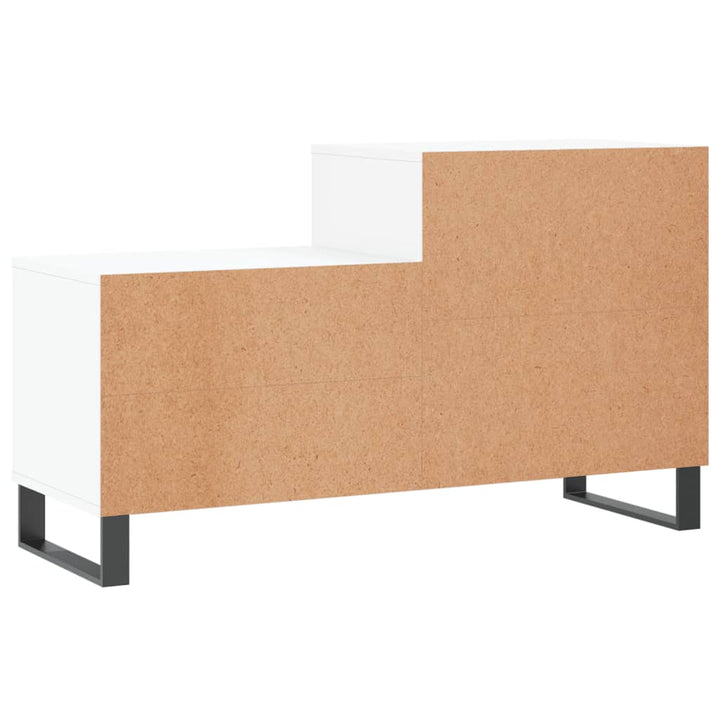 Pantofar, Alb Extralucios, 102X36X60 Cm, Lemn Compozit