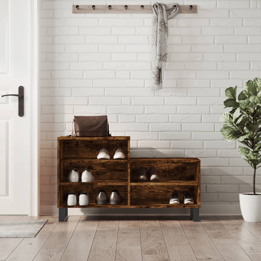 Pantofar, Alb Extralucios, 102X36X60 Cm, Lemn Compozit