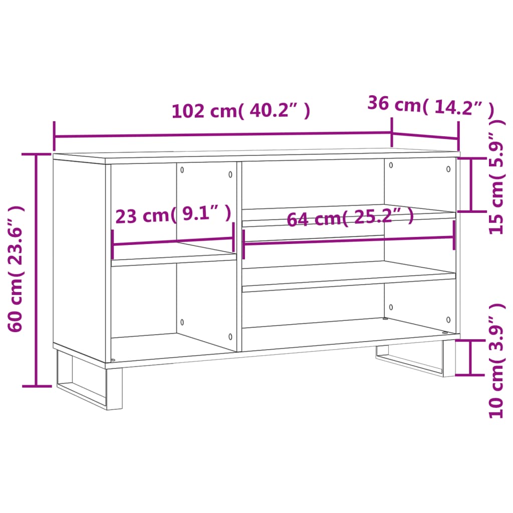 Pantofar, , 102X36X60 Cm, Lemn Compozit