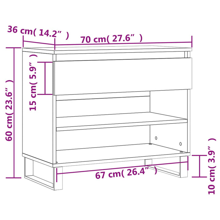 Pantofar, , 70X36X60 Cm, Lemn Prelucrat