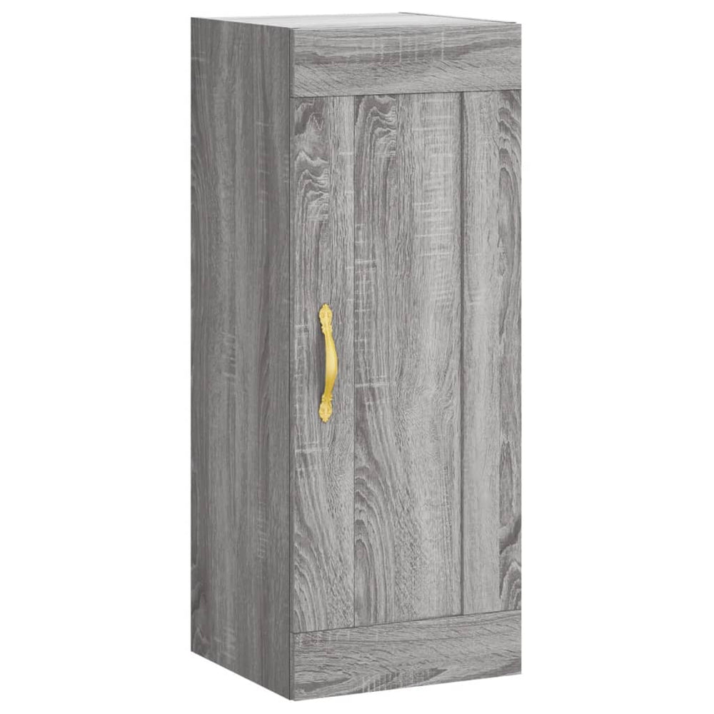 Dulap De Perete, Gri Sonoma, 34,5X34X90 Cm, Lemn Prelucrat