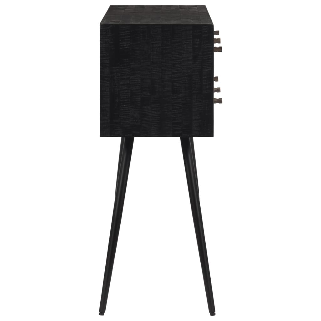 Masă Consolă Cu Sertare, 116X30X76 Cm, Lemn Masiv Tec Reciclat