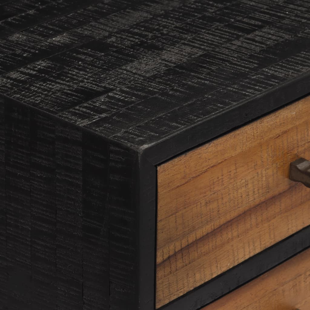 Masă Consolă Cu Sertare, 116X30X76 Cm, Lemn Masiv Tec Reciclat