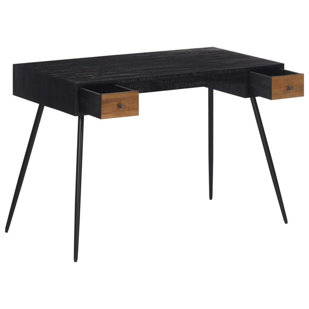 Birou, 117X56,5X75 Cm, Lemn Masiv De Tec Reciclat