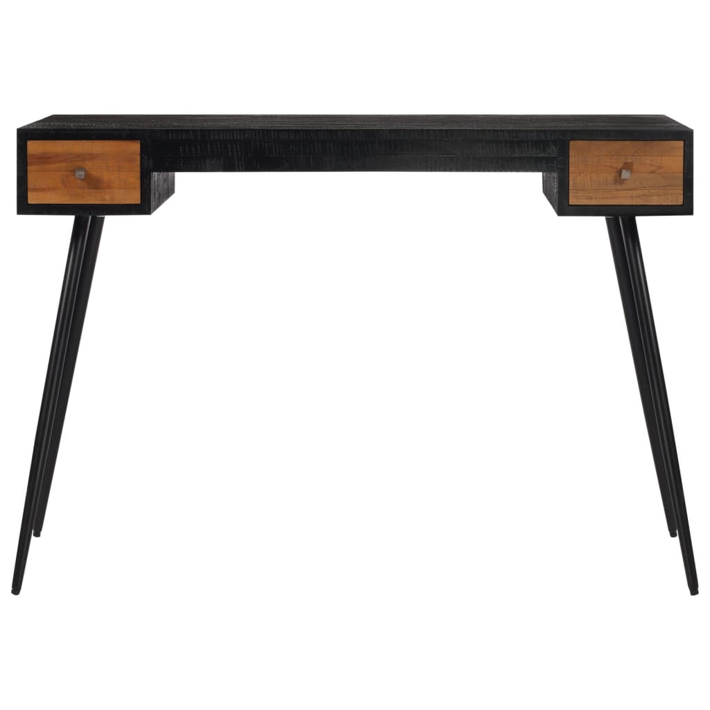 Birou, 117X56,5X75 Cm, Lemn Masiv De Tec Reciclat
