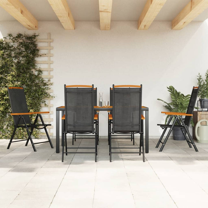 Set Mobilier De Grădină, 9 Piese, , Aluminiu