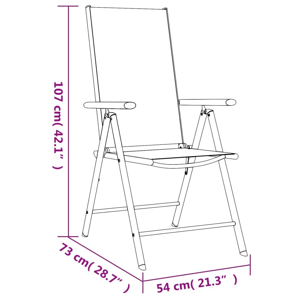 Set Mobilier Pentru Grădină, 7 Piese, Negru, Aluminiu