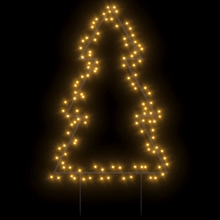 Decorațiune Brad Cu Lumini De Crăciun Cu Țăruși, 115 Led, 90 Cm Negru