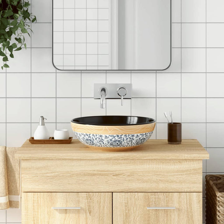 Lavoar De Blat, Gri, Rotund, Φ41X14 Cm, Ceramică