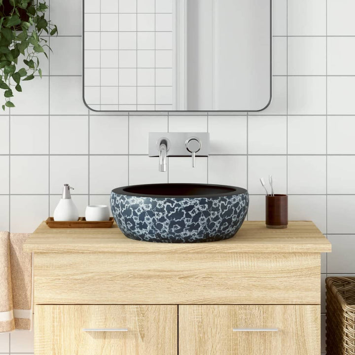 Lavoar De Blat, Gri, Rotund, Φ41X14 Cm, Ceramică