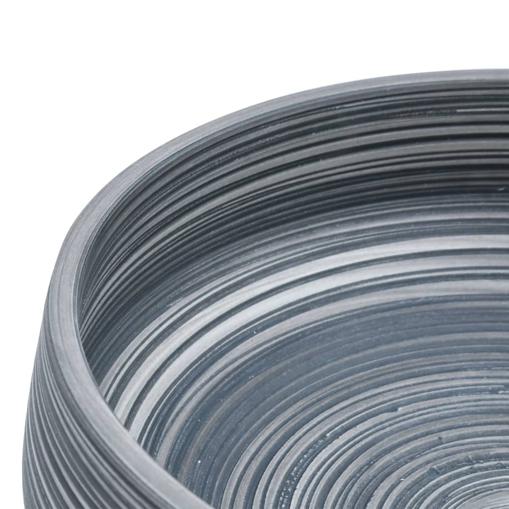 Lavoar De Blat, Gri, Rotund, Φ41X14 Cm, Ceramică