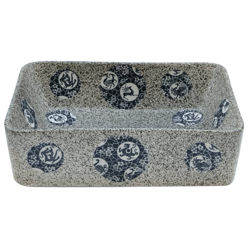 Lavoar De Blat, Multicolor, 46X35,5X13 Cm, Ceramică, Dreptunghi