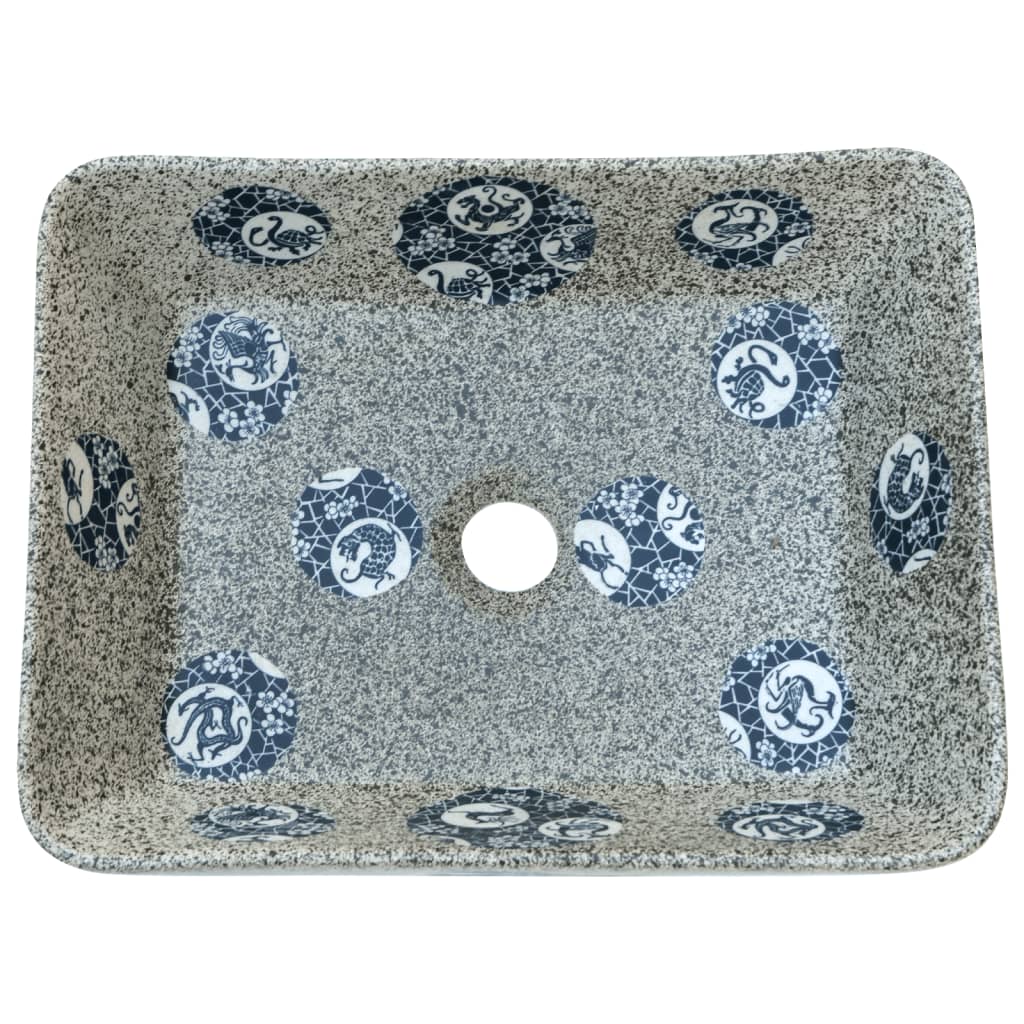 Lavoar De Blat, Multicolor, 46X35,5X13 Cm, Ceramică, Dreptunghi