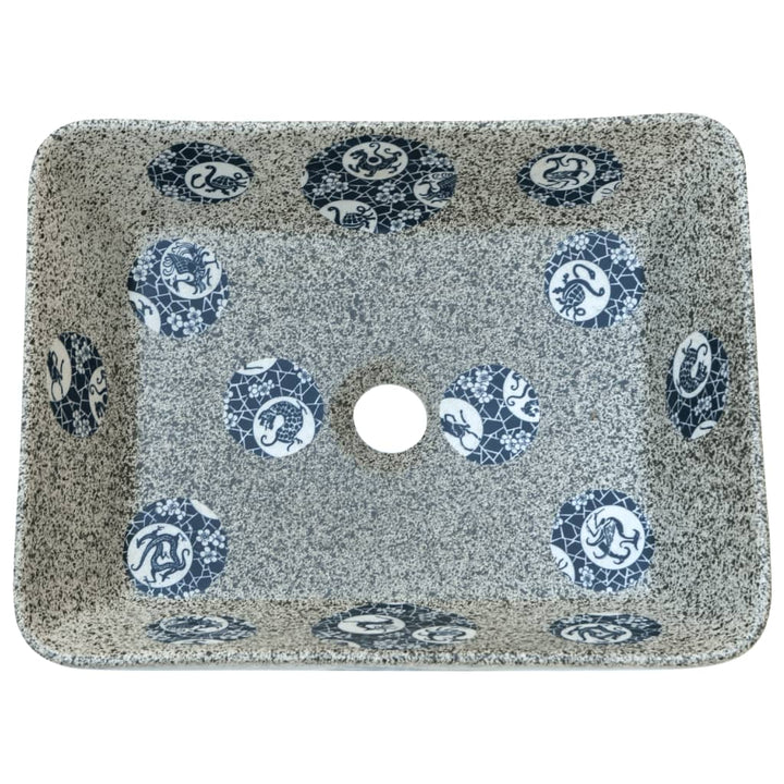 Lavoar De Blat, Multicolor, 46X35,5X13 Cm, Ceramică, Dreptunghi