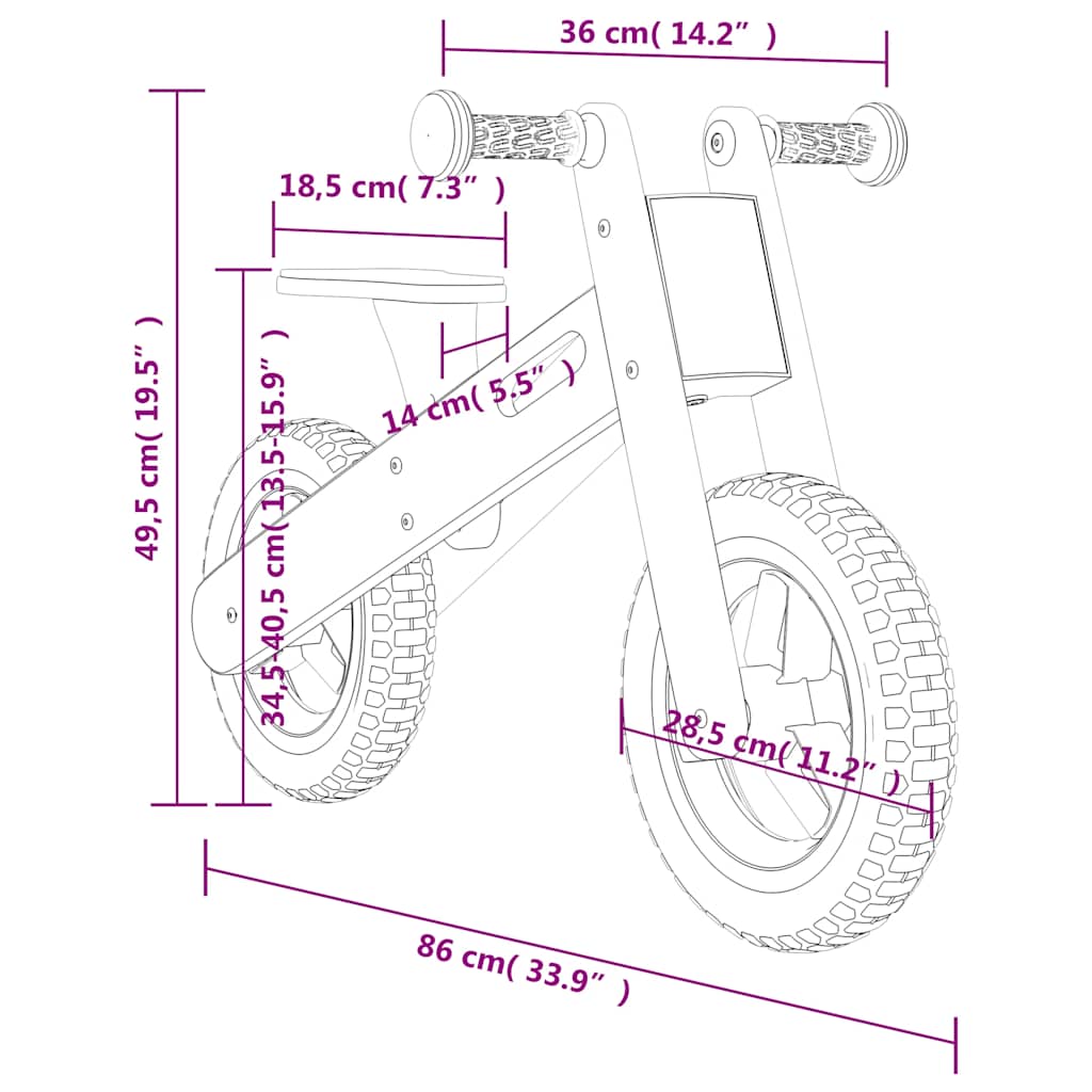 Bicicletă De Echilibru Pentru Copii, Imprimeu Și