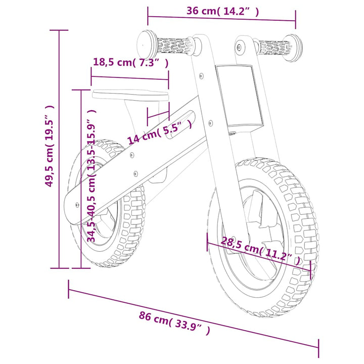 Bicicletă De Echilibru Pentru Copii, Imprimeu Și