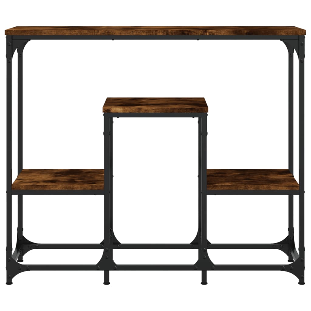 Măsuță Consolă, Stejar Fumuriu, 89,5X28X76 Cm, Lemn Prelucrat