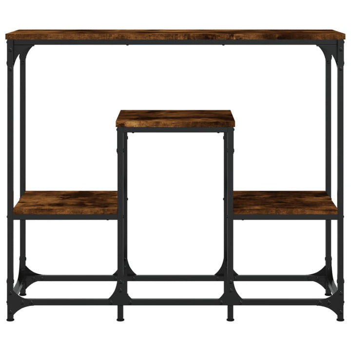 Măsuță Consolă, Stejar Fumuriu, 89,5X28X76 Cm, Lemn Prelucrat