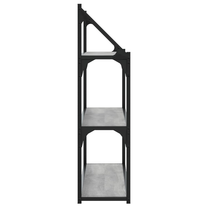 Raft Cu 3 Niveluri, Gri Sonoma, 80X21X78,5 Cm, Lemn Prelucrat