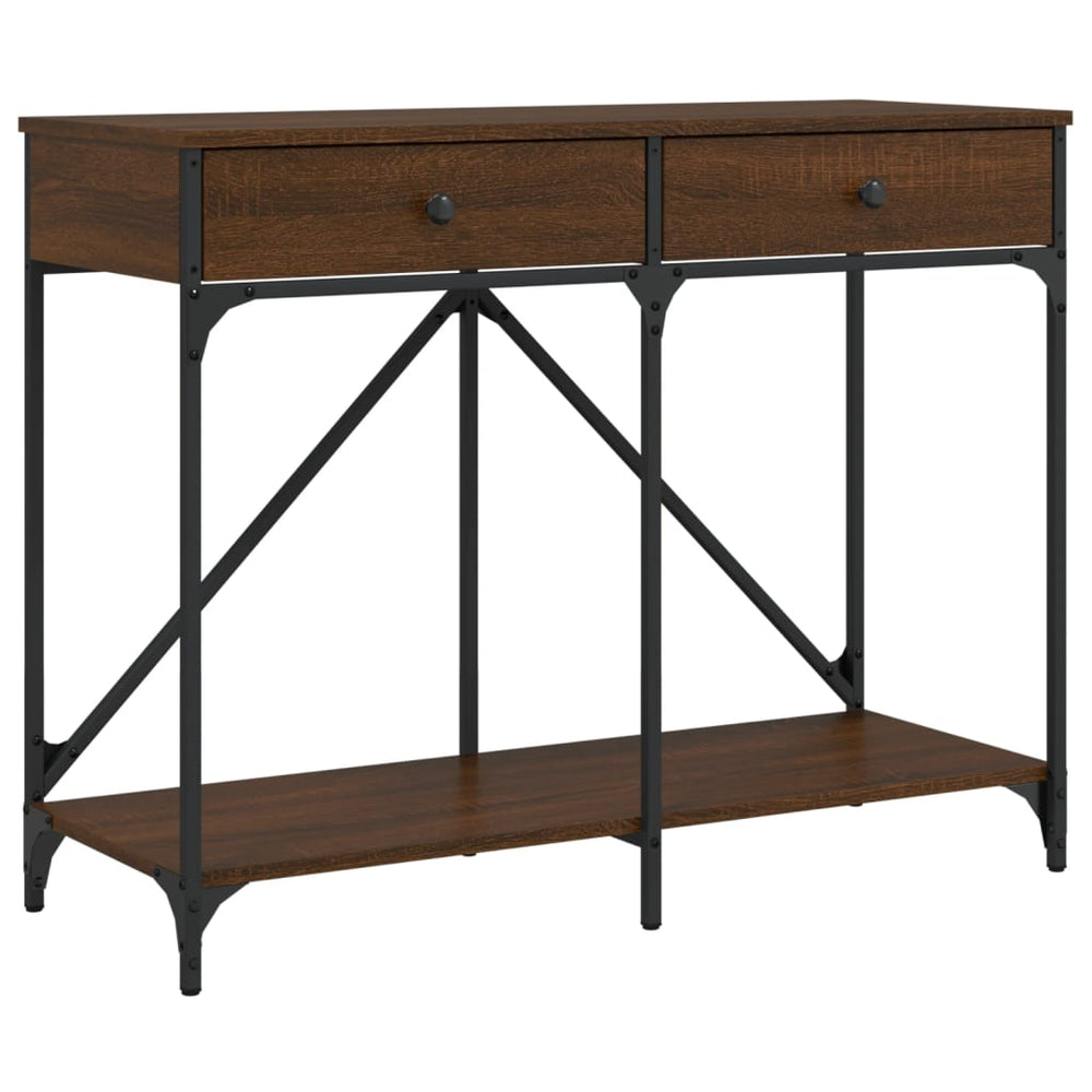 Măsuță Consolă, Stejar Maro, 100X39X78,5 Cm, Lemn Prelucrat