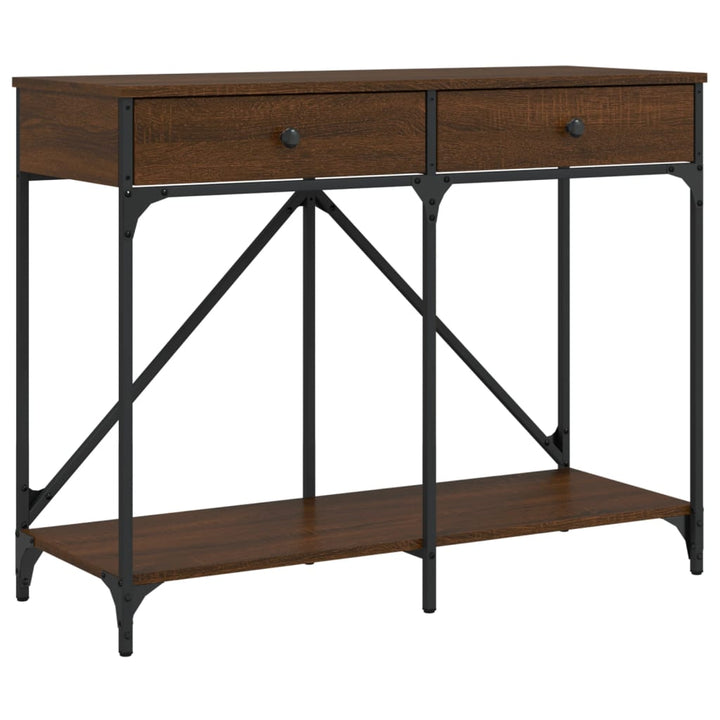 Măsuță Consolă, Stejar Maro, 100X39X78,5 Cm, Lemn Prelucrat