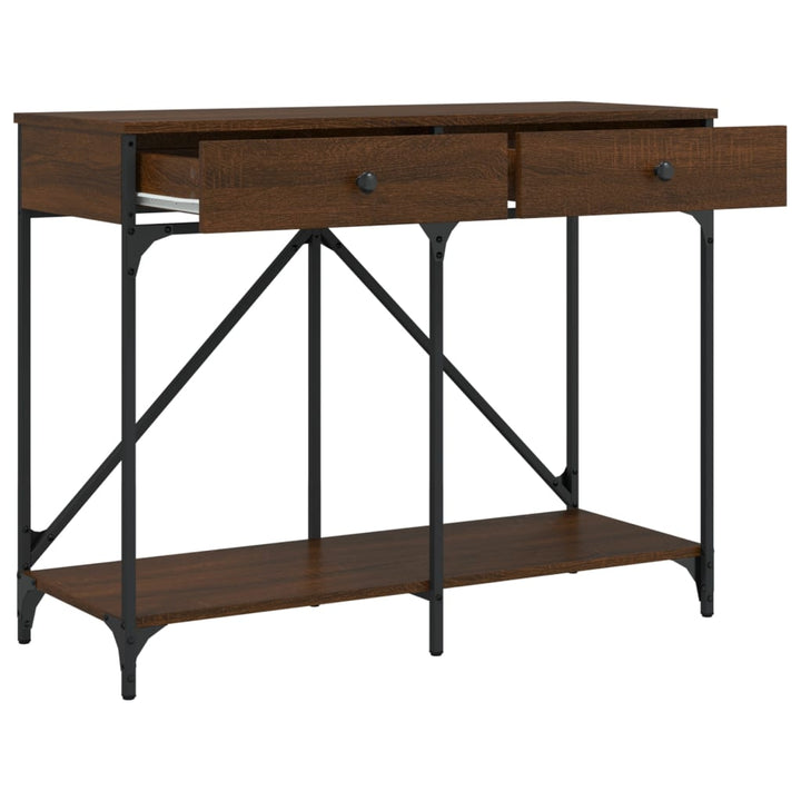 Măsuță Consolă, Stejar Maro, 100X39X78,5 Cm, Lemn Prelucrat