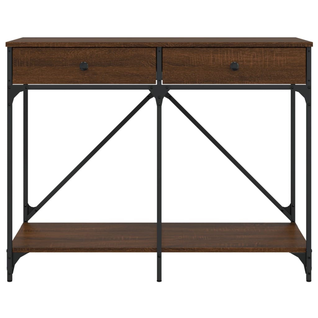 Măsuță Consolă, Stejar Maro, 100X39X78,5 Cm, Lemn Prelucrat
