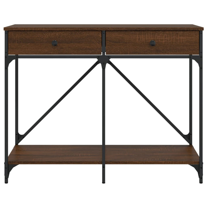 Măsuță Consolă, Stejar Maro, 100X39X78,5 Cm, Lemn Prelucrat