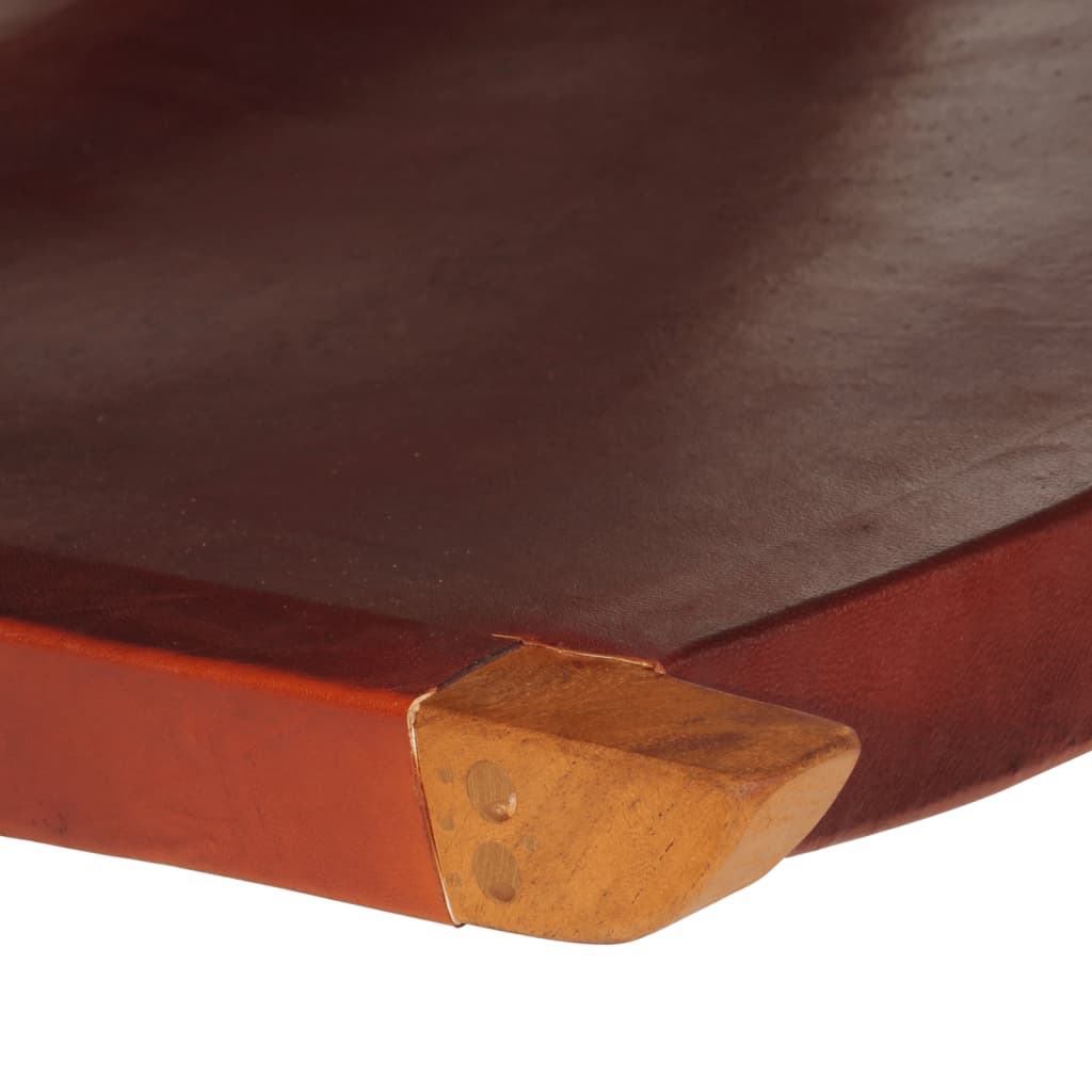 Scaun Relaxant Pliant, , Piele Naturală