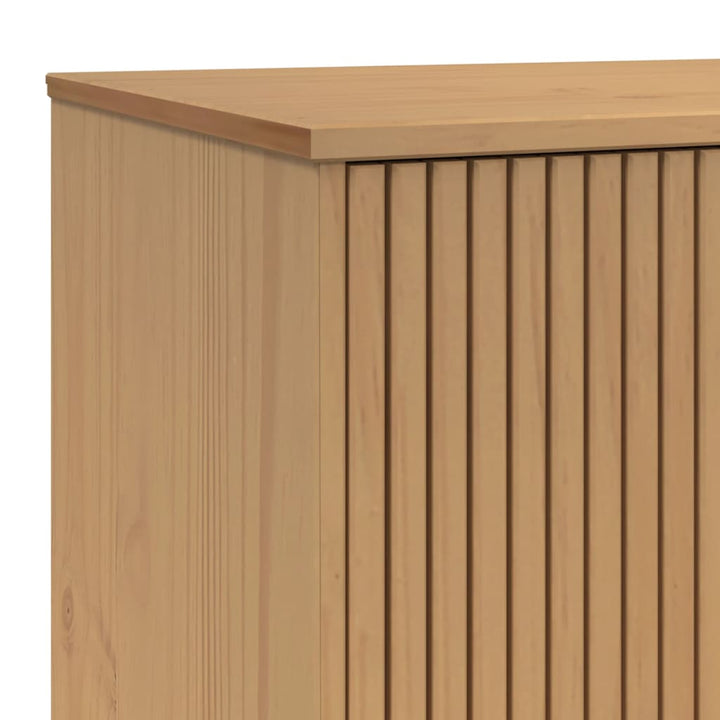 Dulap Tv „Olden”, Alb/Maro, 114X43X57 Cm, Lemn Masiv Pin