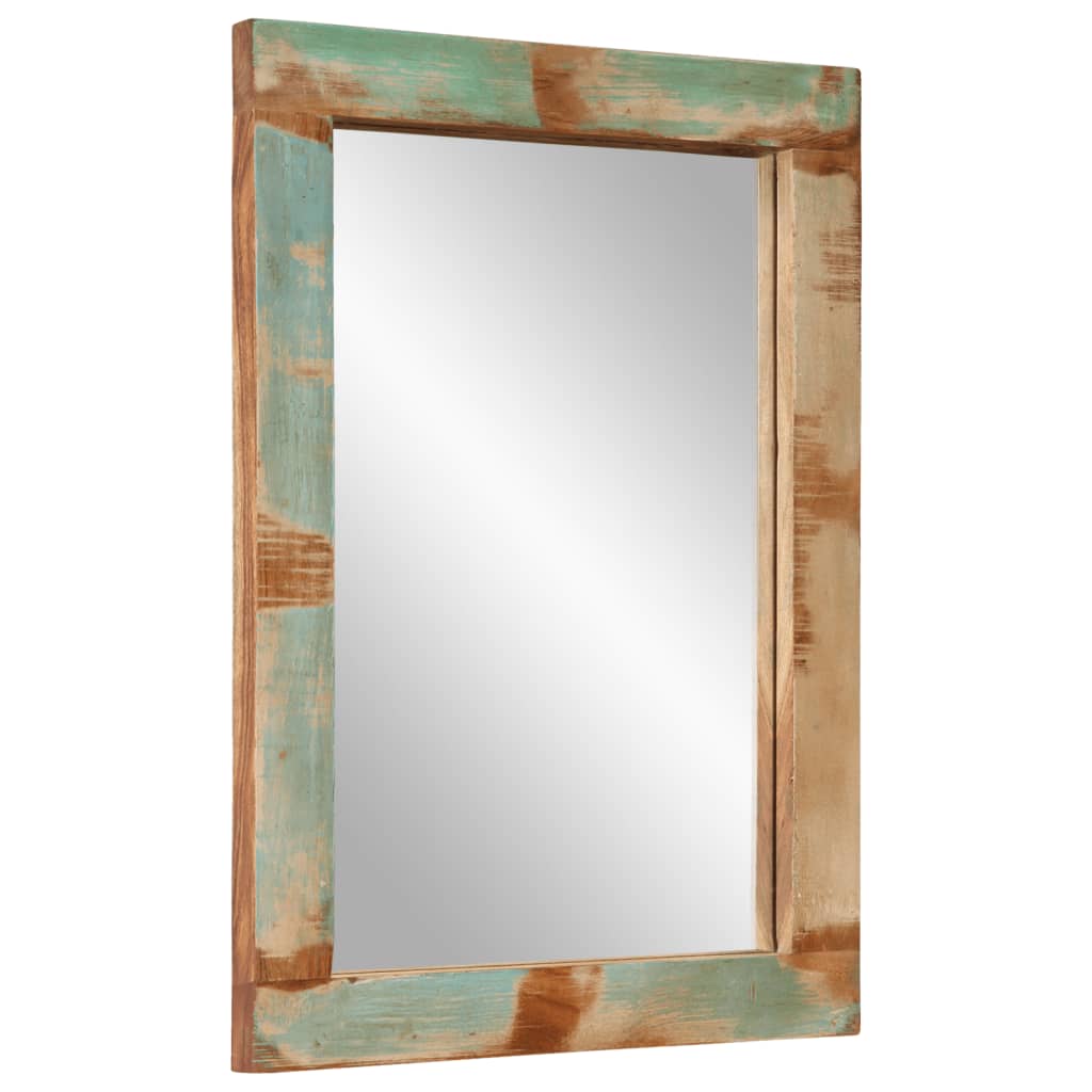 Set Mobilier De Baie, 2 Piese, Lemn Masiv Reciclat