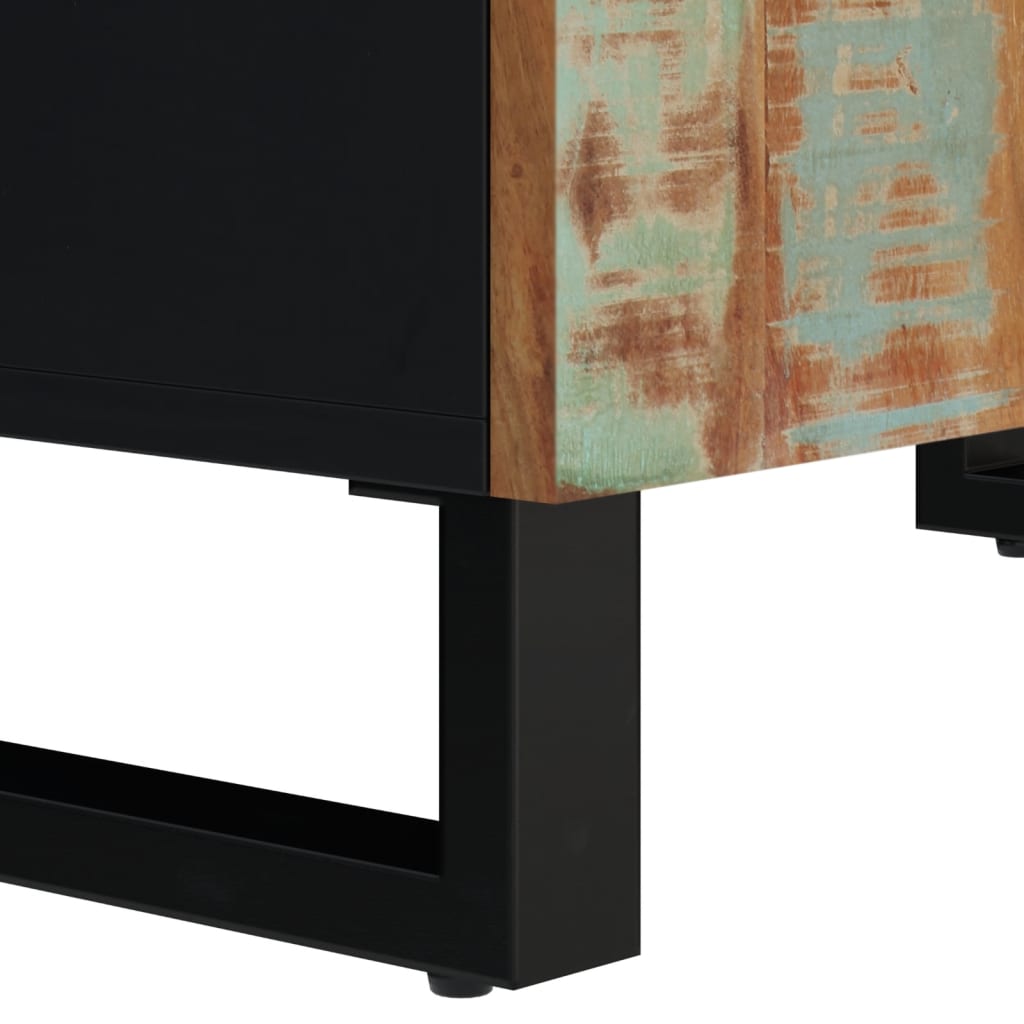 Set Mobilier De Baie, 2 Piese, Lemn Masiv Reciclat