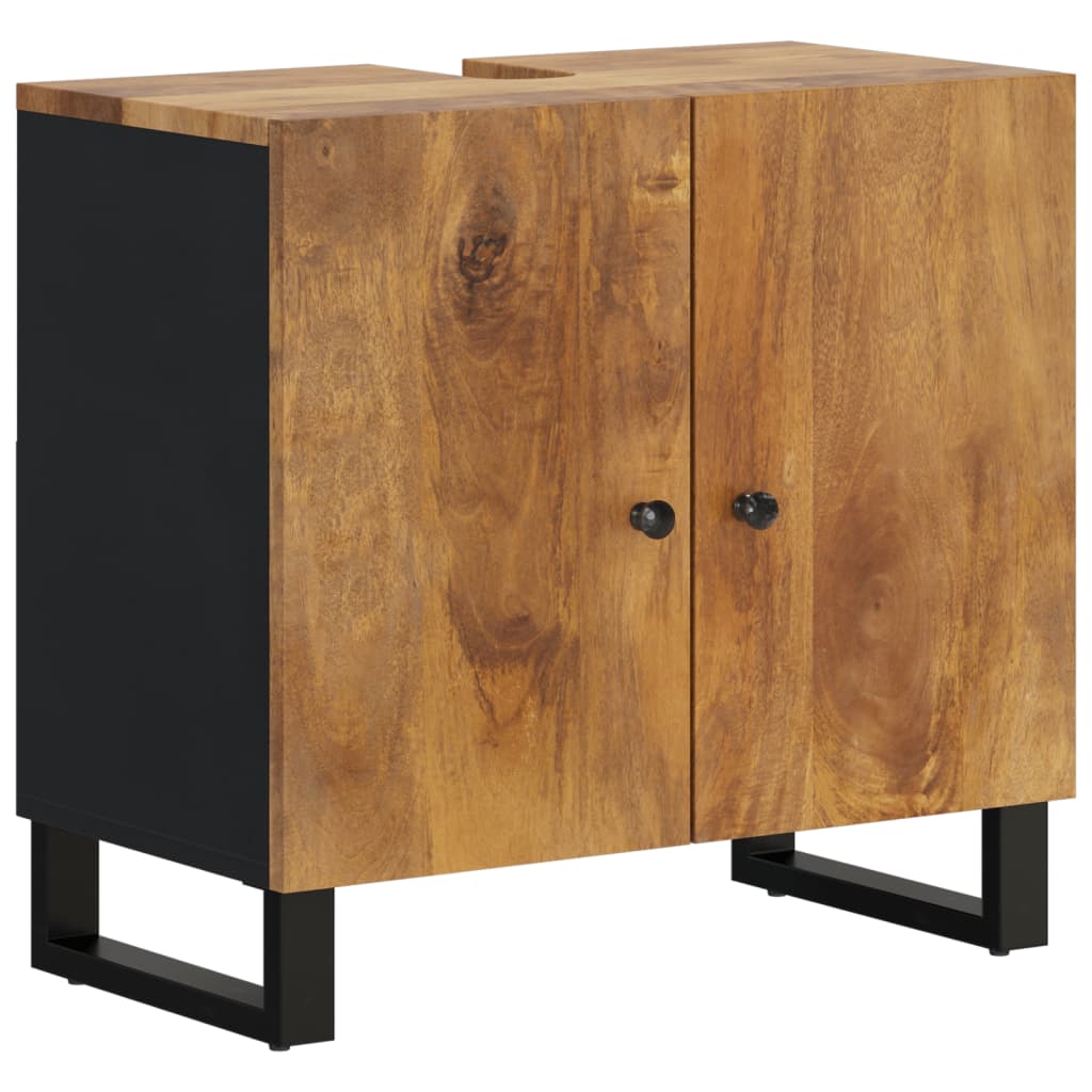 Set Mobilier De Baie, 3 Piese, Lemn Masiv De Mango