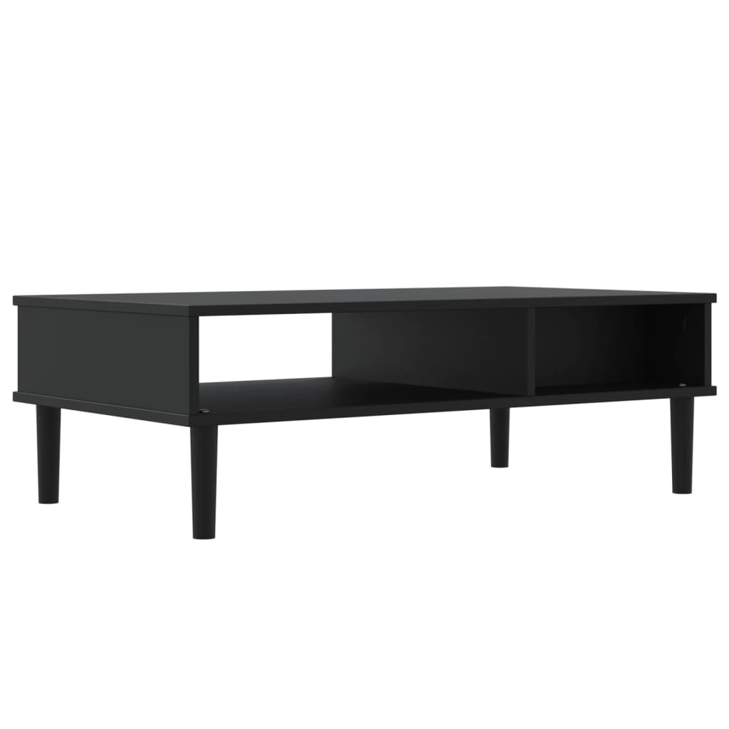 Masă De Cafea Senja Aspect Ratan 100X55X33 Cm Lemn Masiv