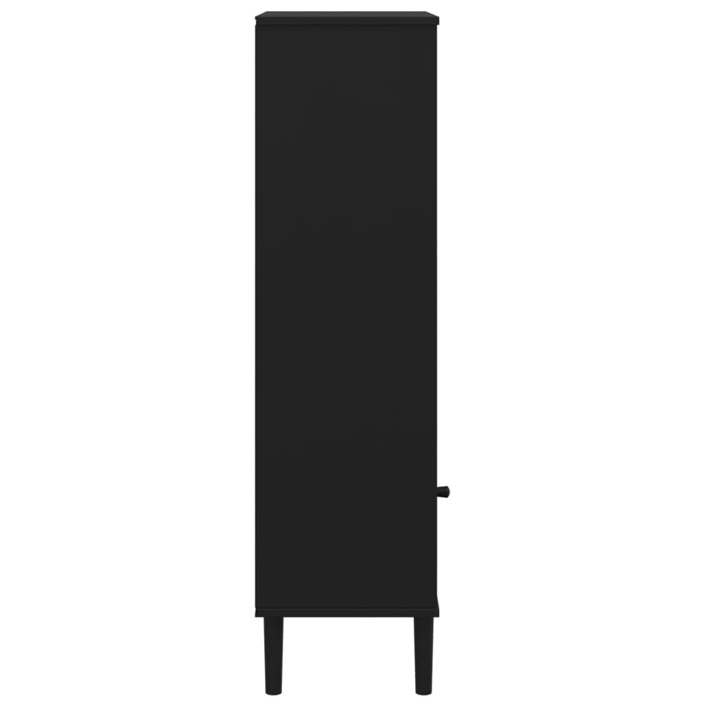 Bibliotecă Senja Aspect Ratan 60X35X130 Cm Lemn Masiv Pin