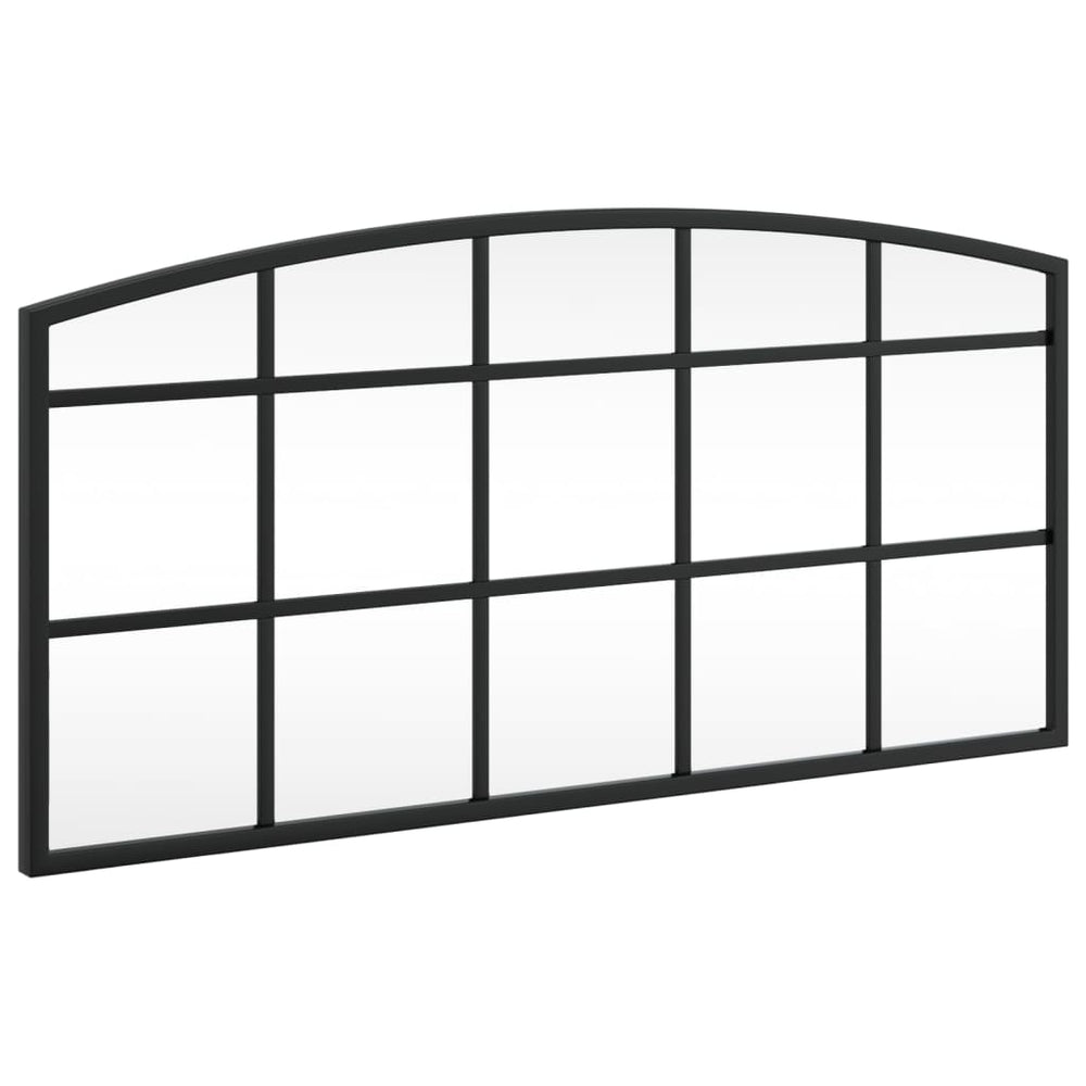 Oglindă De Perete, Negru, , Arcuită, Fier
